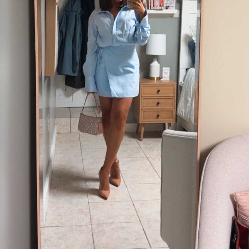 Showpo Light Blue Mini Dress